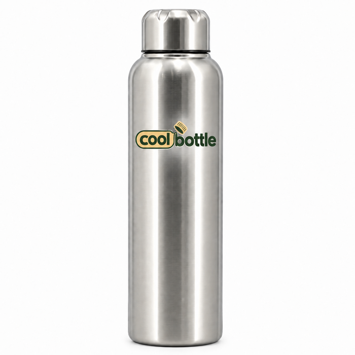 Coolbottle Premium Stainless Steel Water Bottle – Sleek Reusable Metal Flask with Secure Screw Cap for Everyday Hydration